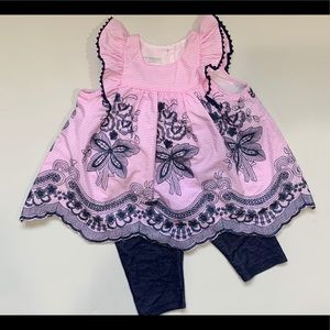 Pippa & Julie toddler girls outfit 24m
